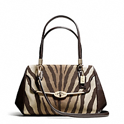 MADISON ZEBRA PRINT SMALL MADELINE EAST/WEST SATCHEL - COACH f26634 - 31852