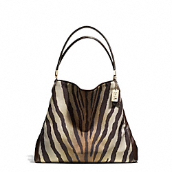 MADISON ZEBRA PRINT SMALL PHOEBE SHOULDER BAG - COACH f26636 - 31853