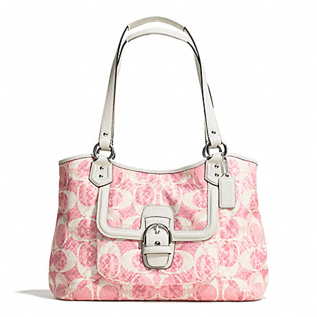 COACH CAMPBELL SNAKE C PRINT CARRYALL -  - f26726