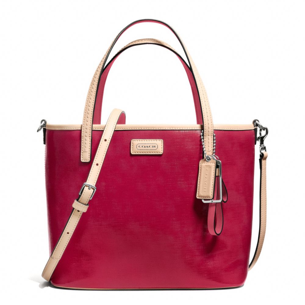 COACH PARK METRO PATENT SMALL TOTE - ONE COLOR - F26731