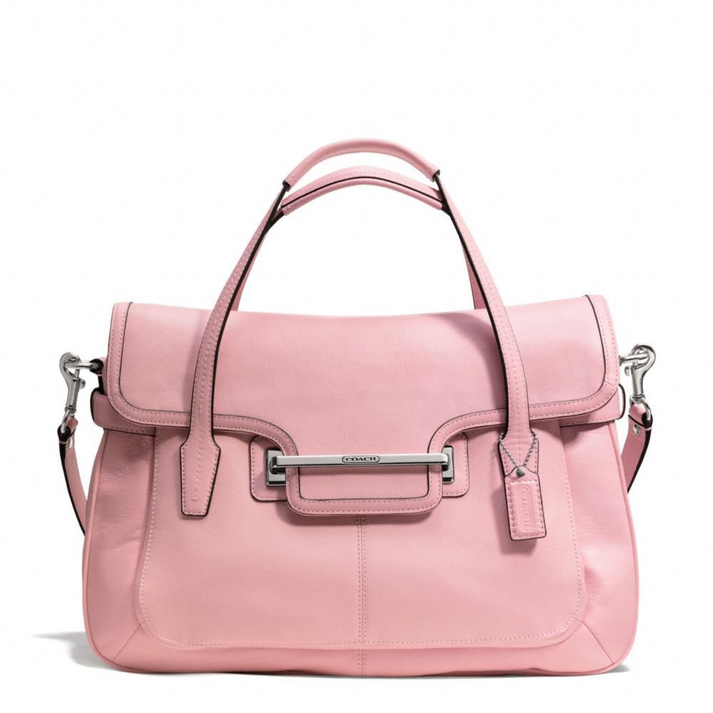COACH TAYLOR LEATHER MARIN FLAP SATCHEL - ONE COLOR - F26781