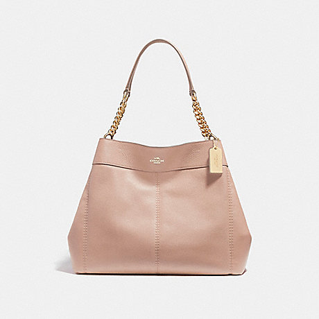 COACH LEXY CHAIN SHOULDER BAG - NUDE PINK/LIGHT GOLD - f27594