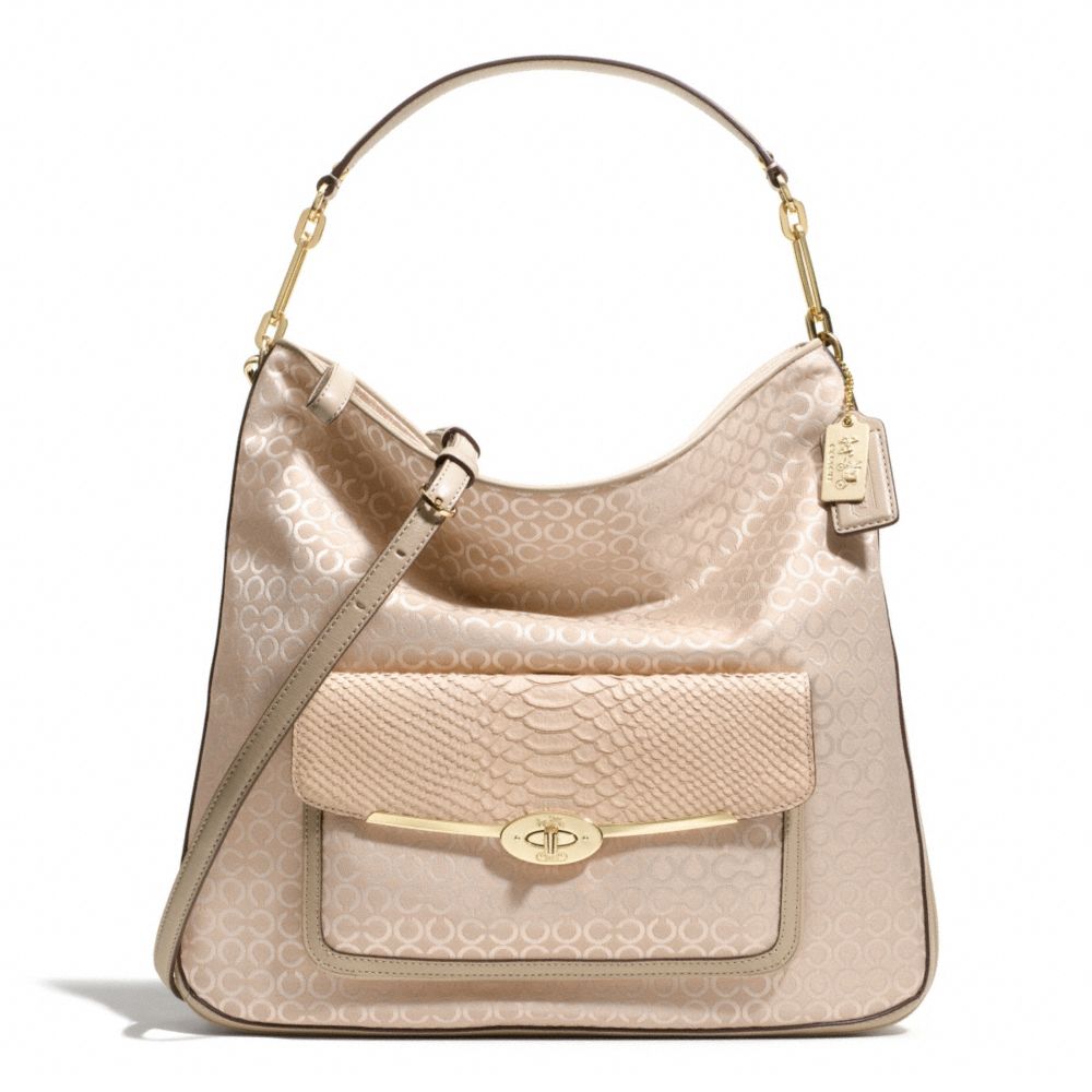 coach hobo peach