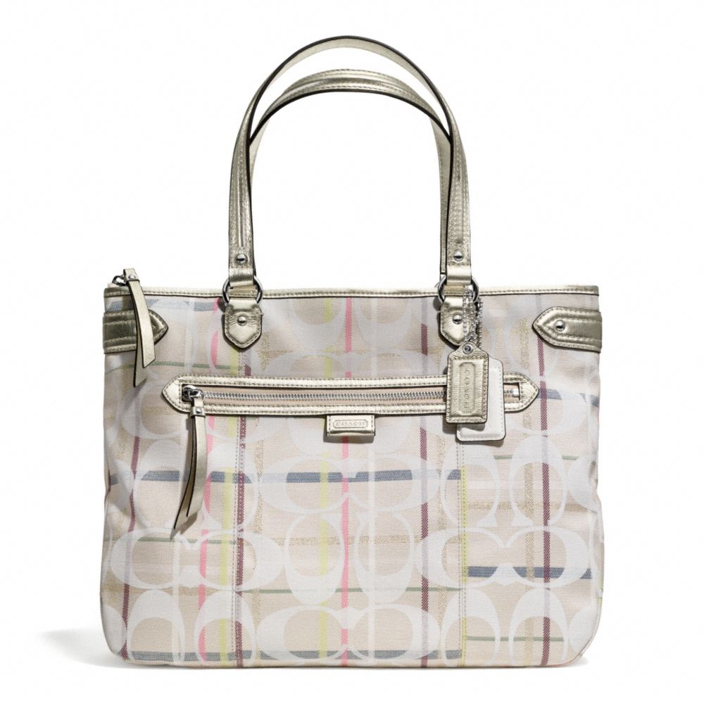 DAISY 24CM SIGNATURE TATTERSALL EMMA TOTE - COACH F28281 - 28093