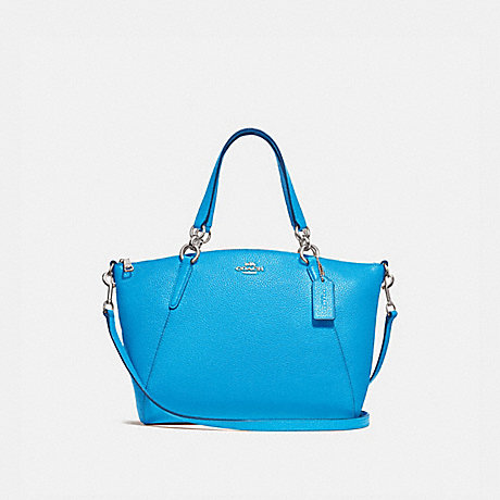 COACH SMALL KELSEY SATCHEL - BRIGHT BLUE/SILVER - f28993