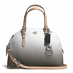 COACH PEYTON OMBRE CORA DOMED SATCHEL - SILVER/CHARCOAL - F29282