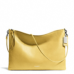 COACH BLEECKER LEATHER DAILY SHOULDER BAG - SILVER/PALE LEMON - F29461