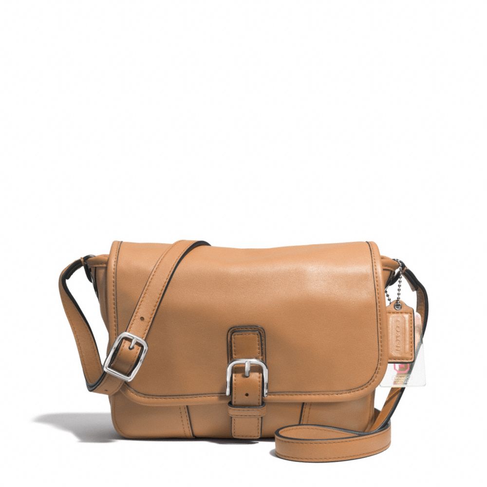 HADLEY LEATHER FIELD BAG - COACH f29763 - SILVER/NATURAL