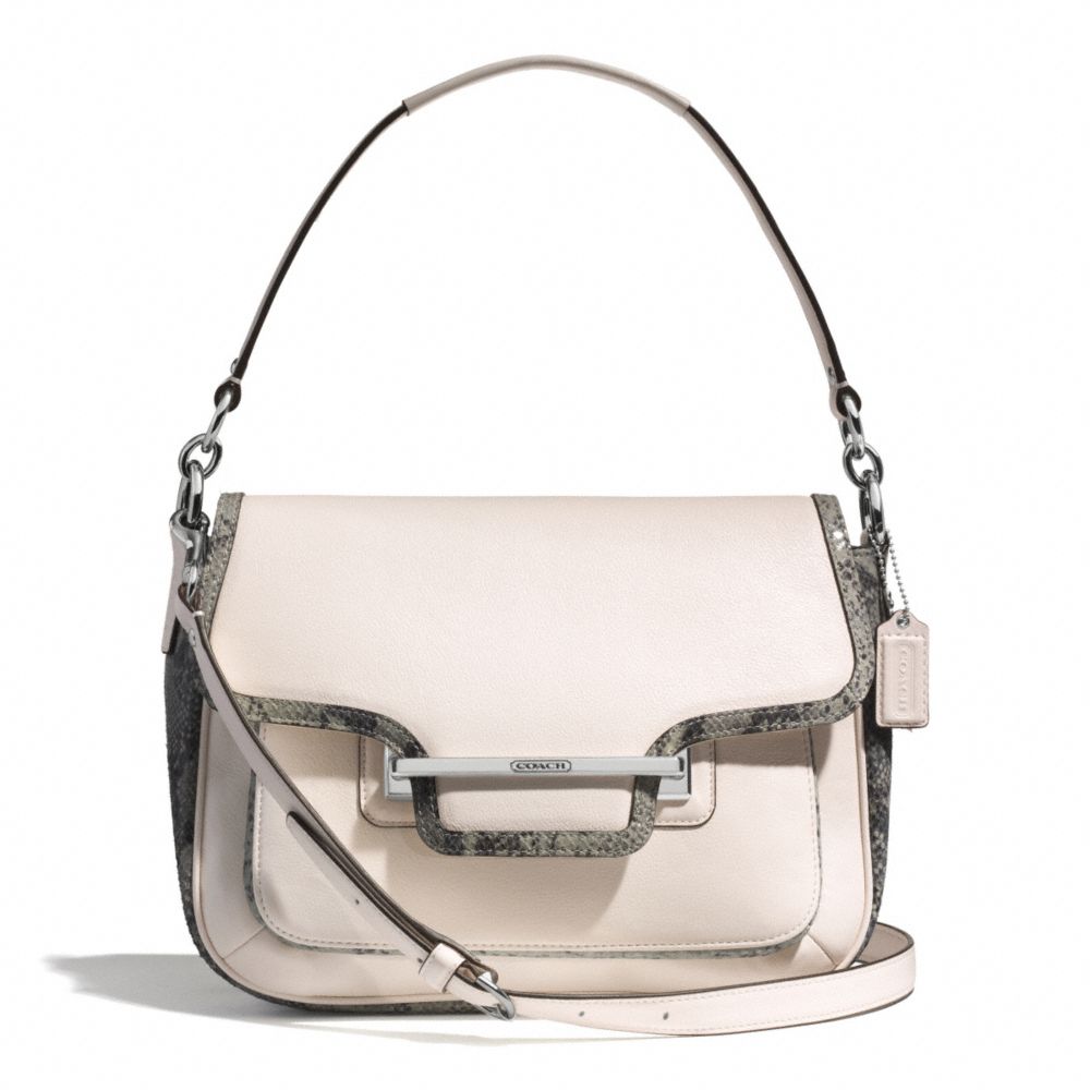 COACH TAYLOR MIXED EXOTIC FLAP SHOULDER BAG - ONE COLOR - F30141