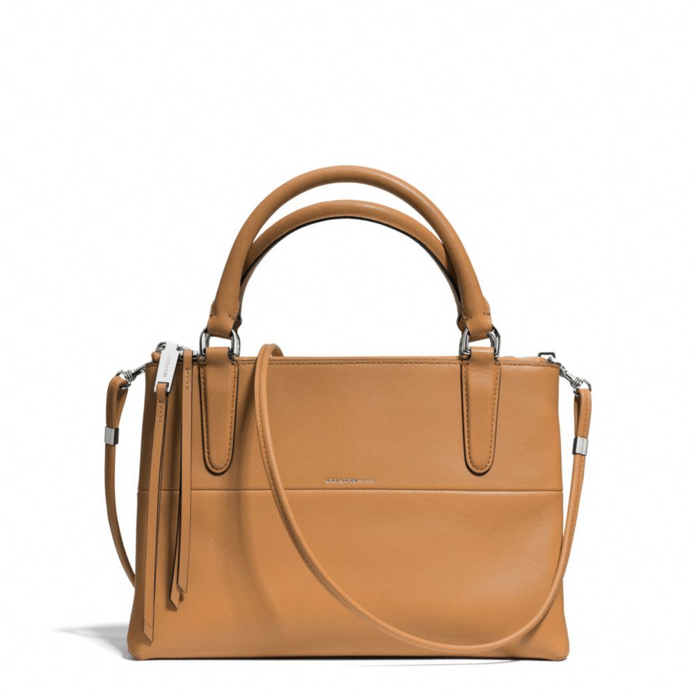 THE RETRO GLOVE TAN MINI BOROUGH BAG - COACH f30351 - UE/CAMEL