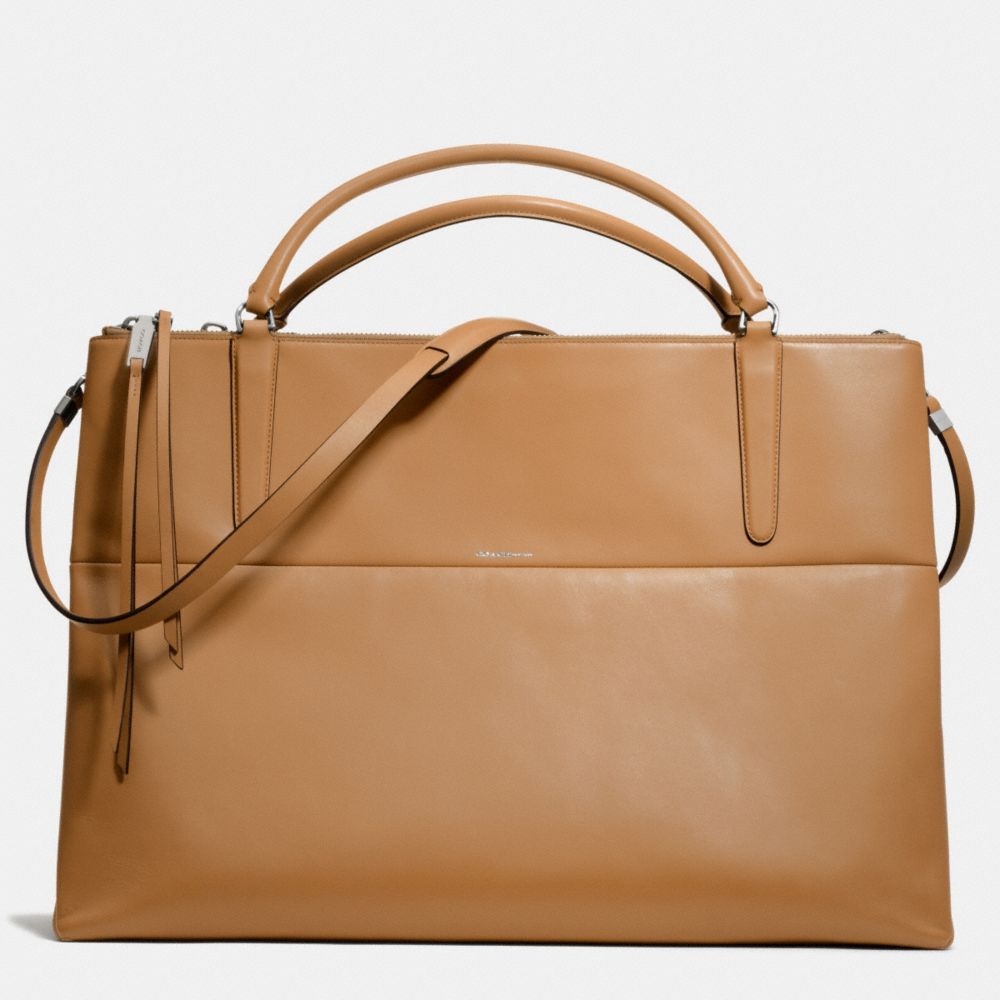 THE RETRO GLOVE TAN LEATHER XL BOROUGH BAG - COACH f30352 - UE/CAMEL