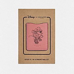 COACH POCKET STICKER WITH ROLLERSKATE MINNIE MOUSE - Vintage Pink - F30799