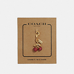 COACH CHERRY CHARM - GOLD - F31133