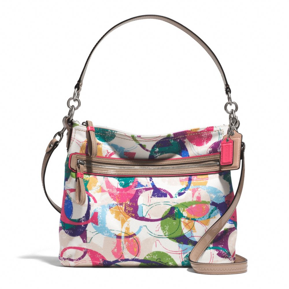 STAMPED C HIPPIE - COACH f31143 - SILVER/MULTICOLOR