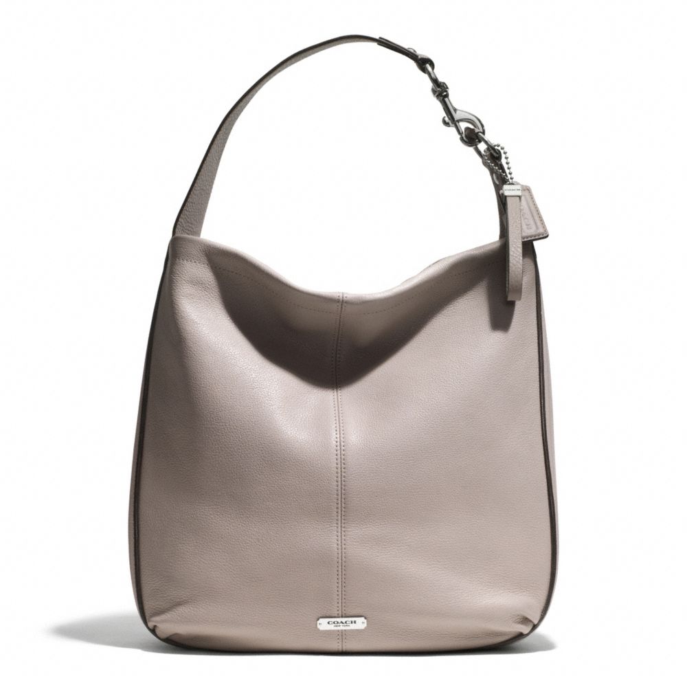 PARK AVERY STUDDED HOBO - COACH f31287 - SILVER/PUTTY