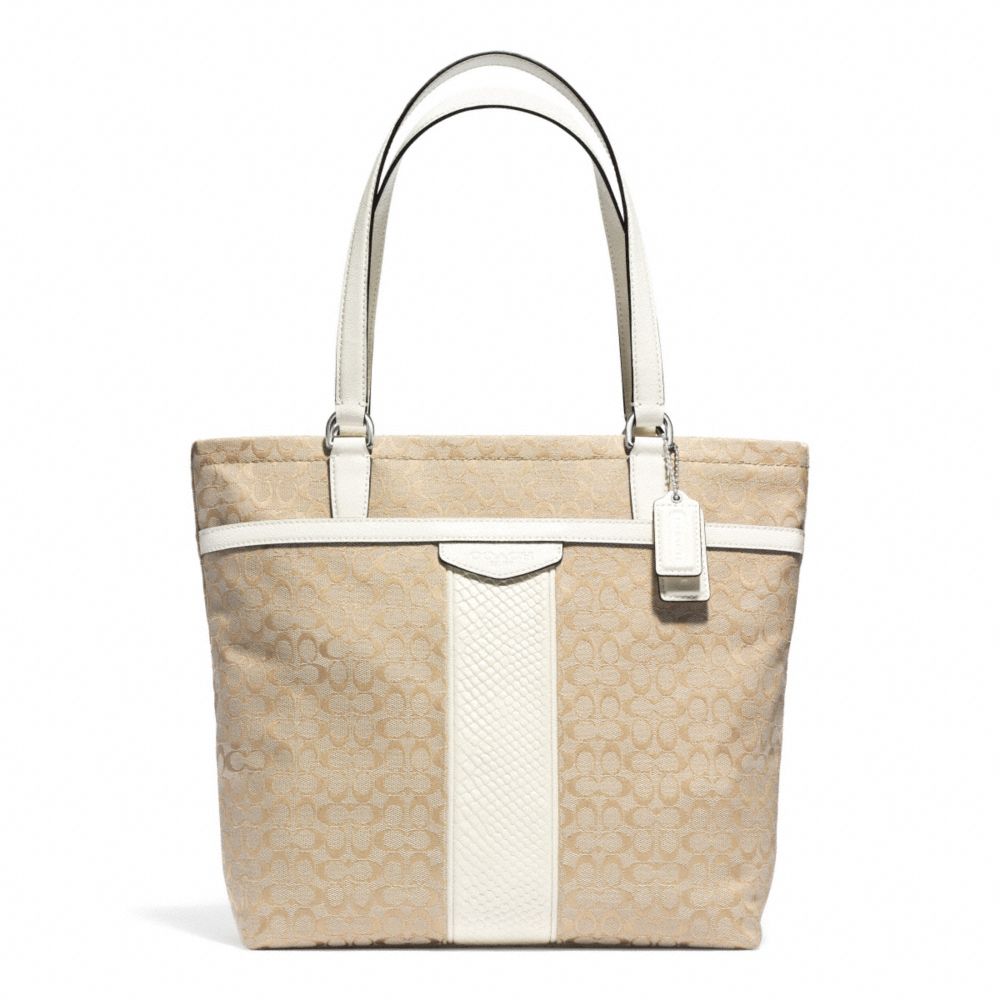 COACH SIGNATURE STRIPE TOTE - ONE COLOR - F31311