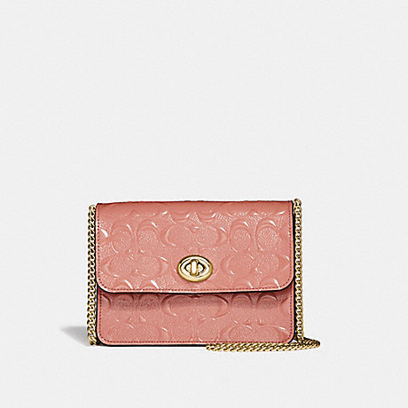 COACH BOWERY CROSSBODY IN SIGNATURE LEATHER - MELON/LIGHT GOLD - F31440