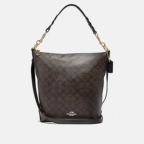 COACH ABBY DUFFLE IN SIGNATURE CANVAS - BROWN/BLACK/LIGHT GOLD - F31477