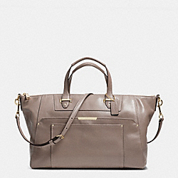 COACH TAYLOR LEATHER ELISE ZIP TOP SATCHEL - IM/FLIGHT GOLDNT - F31847