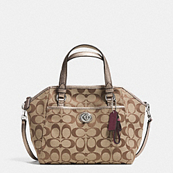 PARK SIGNATURE MINI SATCHEL - COACH f31922 - SILVER/KHAKI/PEWTER