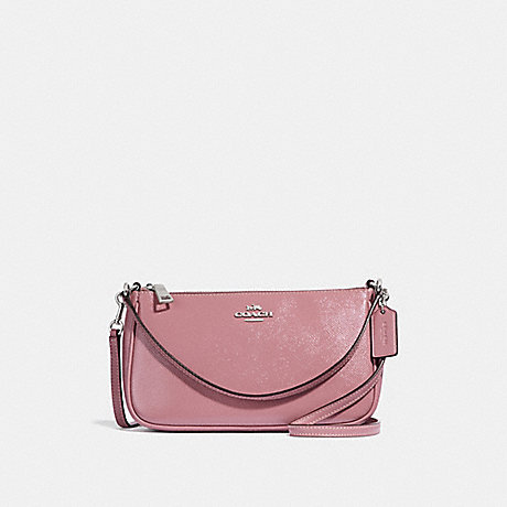 COACH TOP HANDLE POUCH - DUSTY ROSE/SILVER - F32211