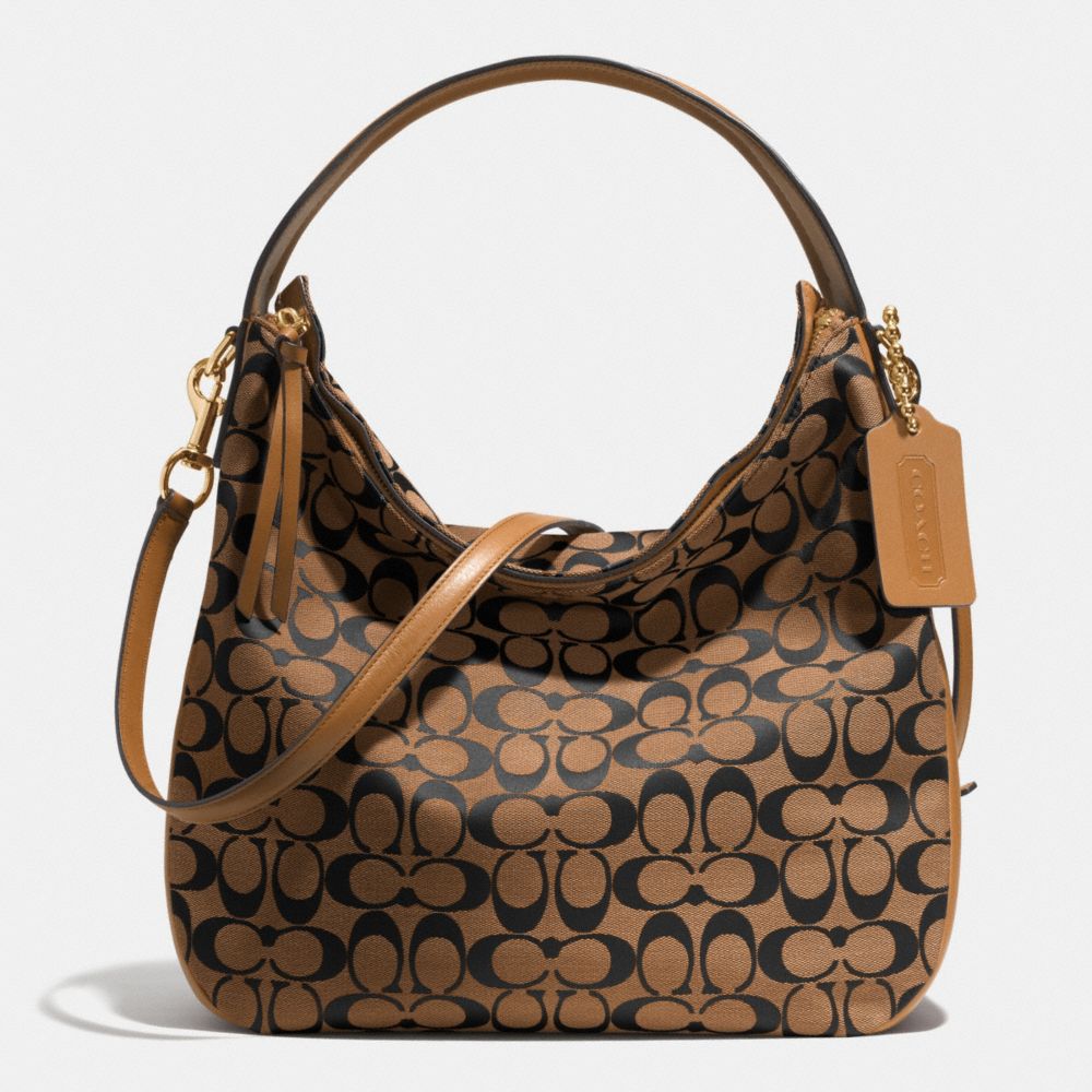 BLEECKER SULLIVAN HOBO BAG IN SIGNATURE - COACH f32371 -  GDD1J