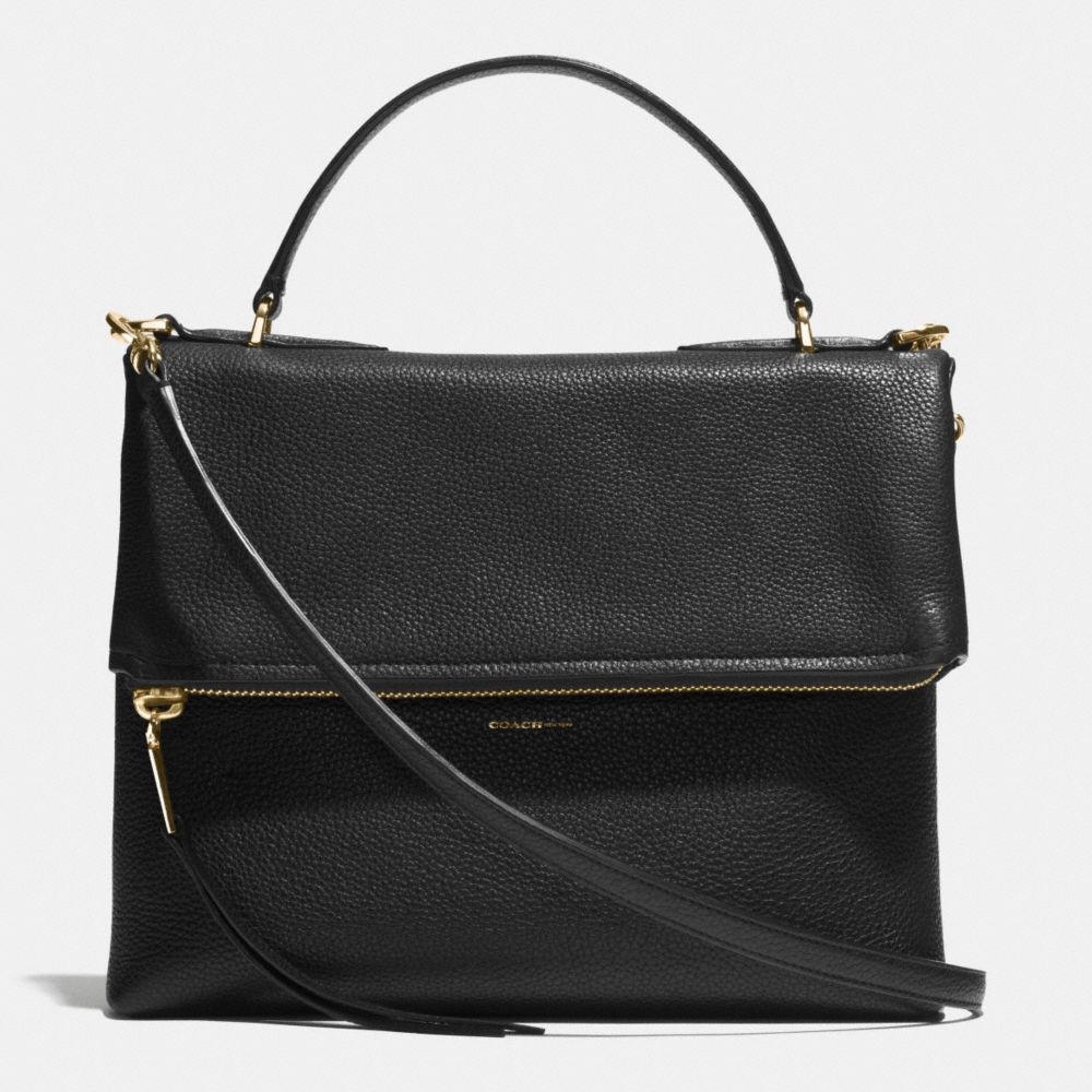 URBANE SHOULDER BAG 2 IN PEBBLED LEATHER - COACH f32504 - LIGHT GOLD/BLACK