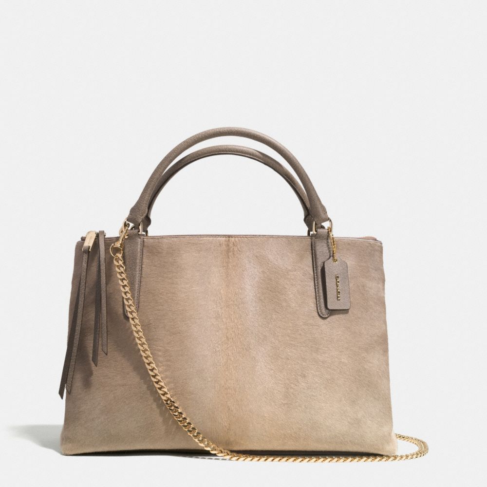 COACH THE BOROUGH BAG IN NATURAL HAIRCALF - GDSMO - F32913