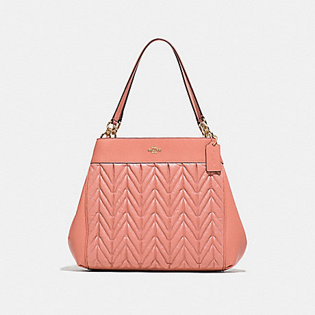 COACH LEXY SHOULDER BAG WITH QUILTING - MELON/LIGHT GOLD - F32978