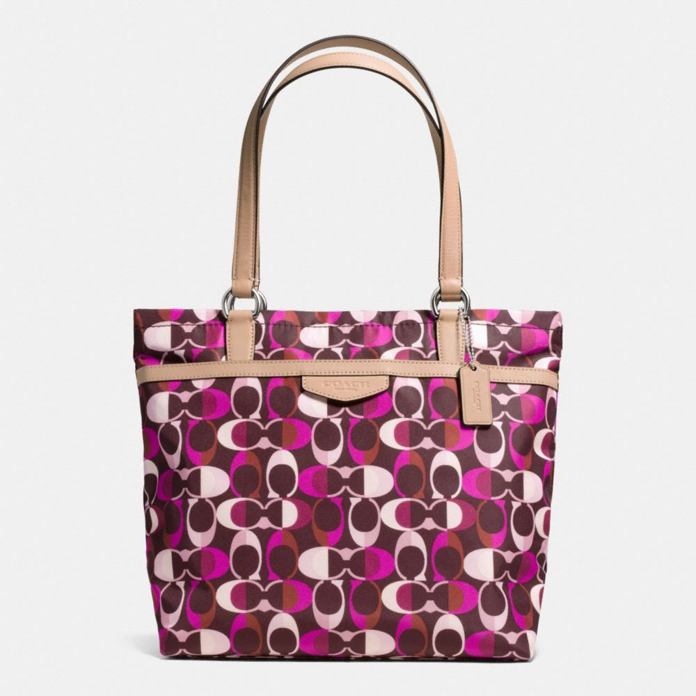 SIGNATURE STRIPE MULTI DREAM C TOTE - COACH f33295 - SVDDN