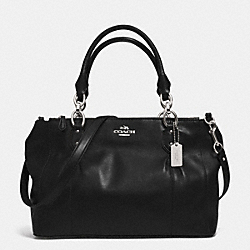 COACH COLETTE LEATHER CARRYALL - SILVER/BLACK - F33447