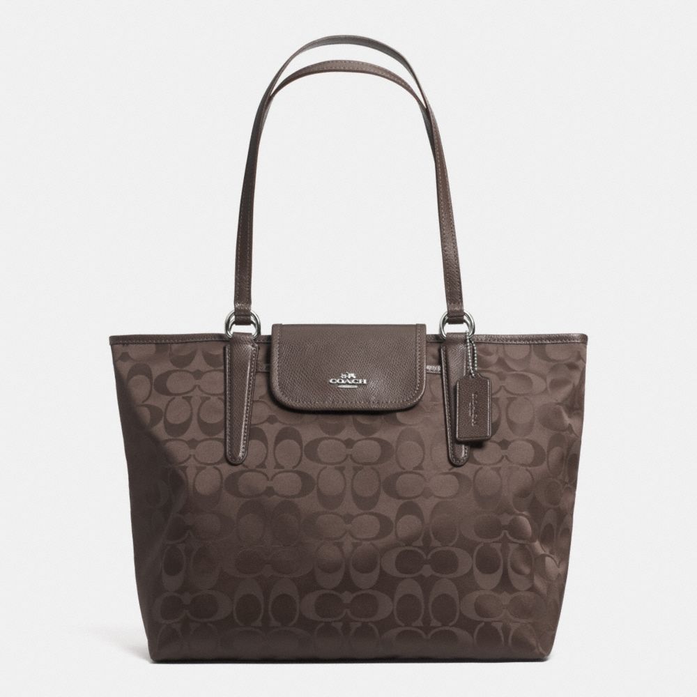 WARD TOTE IN SIGNATURE - COACH F33475 -  SILVER/MINK