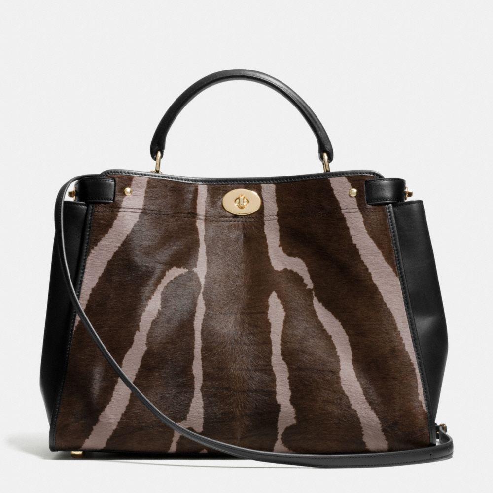 GRAMERCY SATCHEL IN PRINTED HAIRCALF - COACH f33640 -  LIDHX