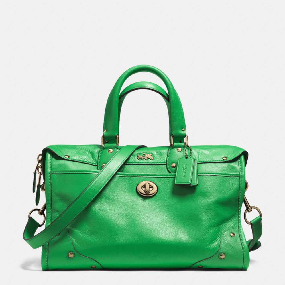 RHYDER SATCHEL IN LEATHER - COACH f33689 - LIGRN