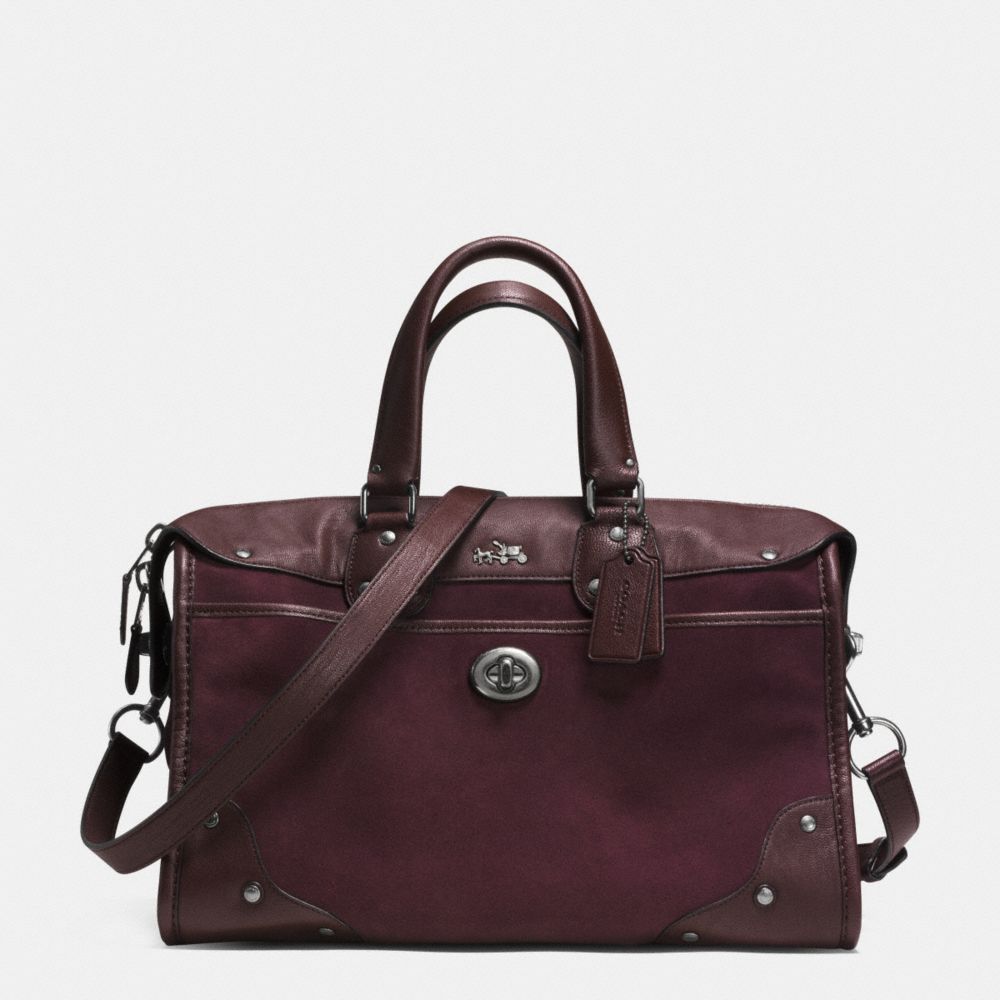 COACH RHYDER SATCHEL IN SUEDE - QBOXB - F33746