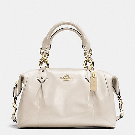 COACH COLETTE LEATHER SATCHEL - IM/IVORY - f33806