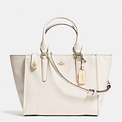 COACH CROSBY CARRYALL IN CROSSGRAIN LEATHER - LIGHT GOLD/CHALK - F33995