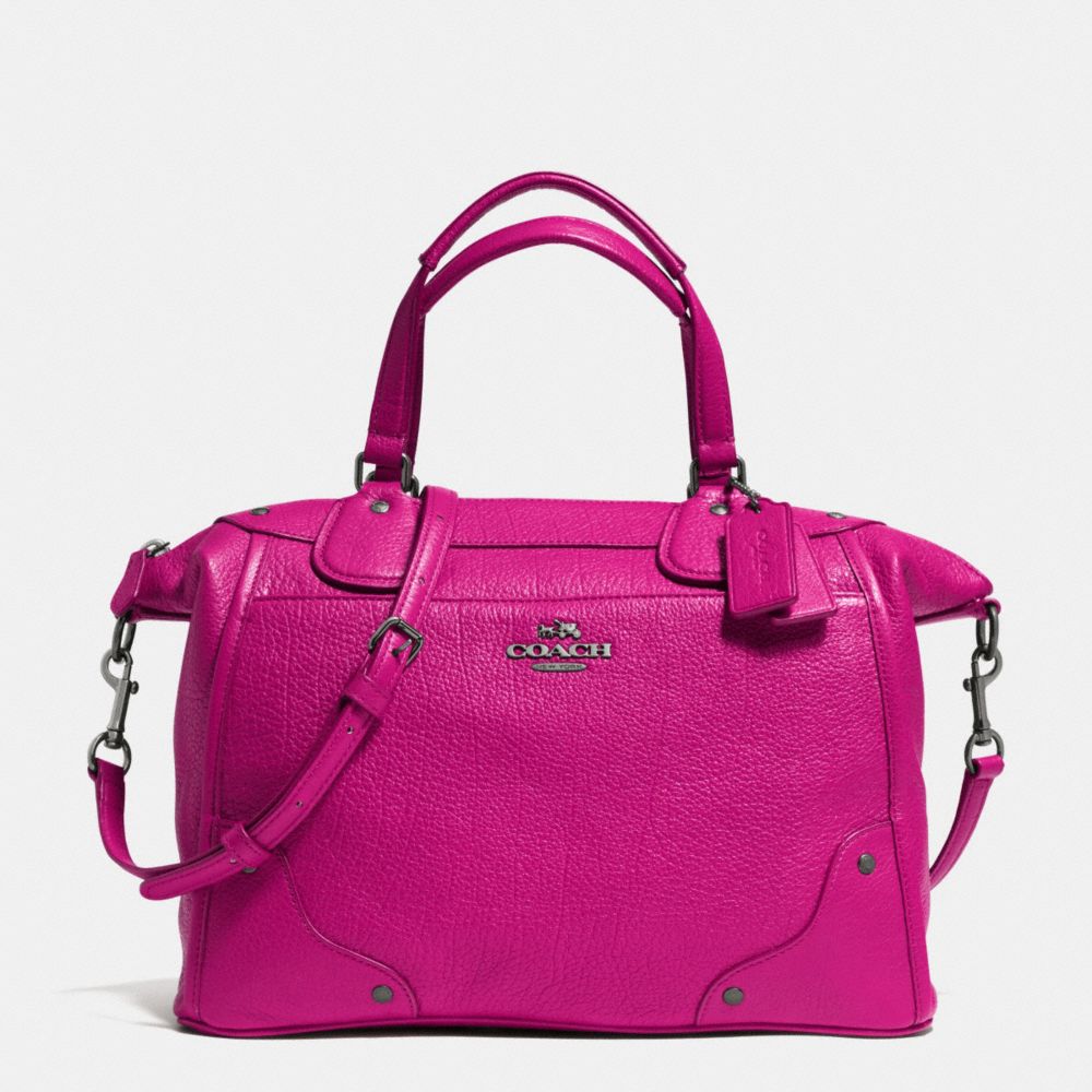MICKIE SATCHEL IN GRAIN LEATHER - COACH f34040 - QBCBY