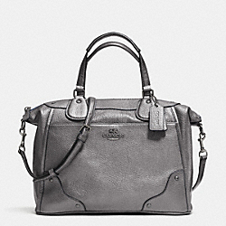 MICKIE SATCHEL IN GRAIN LEATHER - COACH f34040 - ANTIQUE NICKEL/SILVER