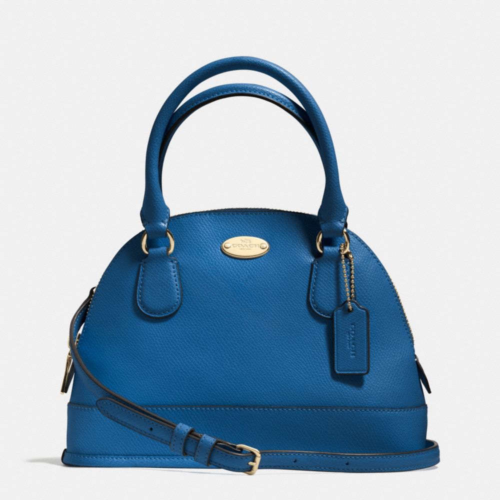 COACH MINI CORA DOMED SATCHEL IN CROSSGRAIN LEATHER - IMDEN - F34090