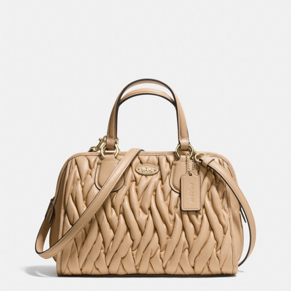 COACH MINI NOLITA SATCHEL IN GATHERED LEATHER - LINUD - F34370