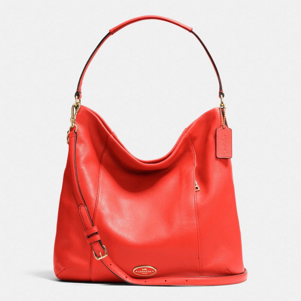 COACH ISABELLE SHOULDER BAG IN PEBBLE LEATHER - LIGHT GOLD/CARDINAL - F34511