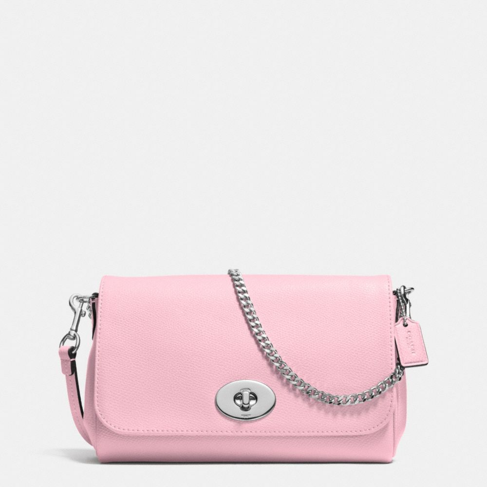 COACH MINI RUBY CROSSBODY IN LEATHER - SILVER/PETAL - F34604