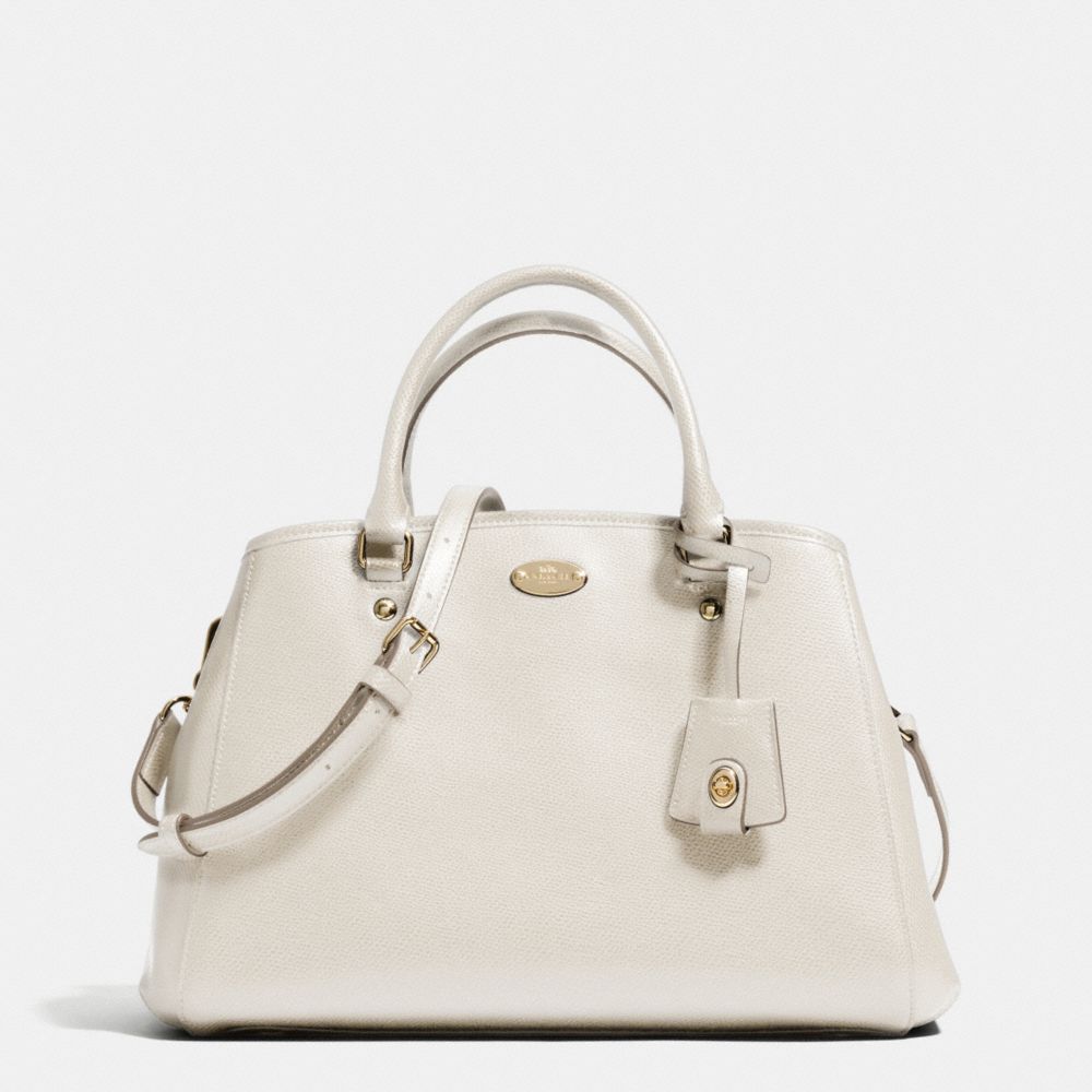 COACH SMALL MARGOT CARRYALL IN LEATHER - LIGHT GOLD/CHALK - F34607