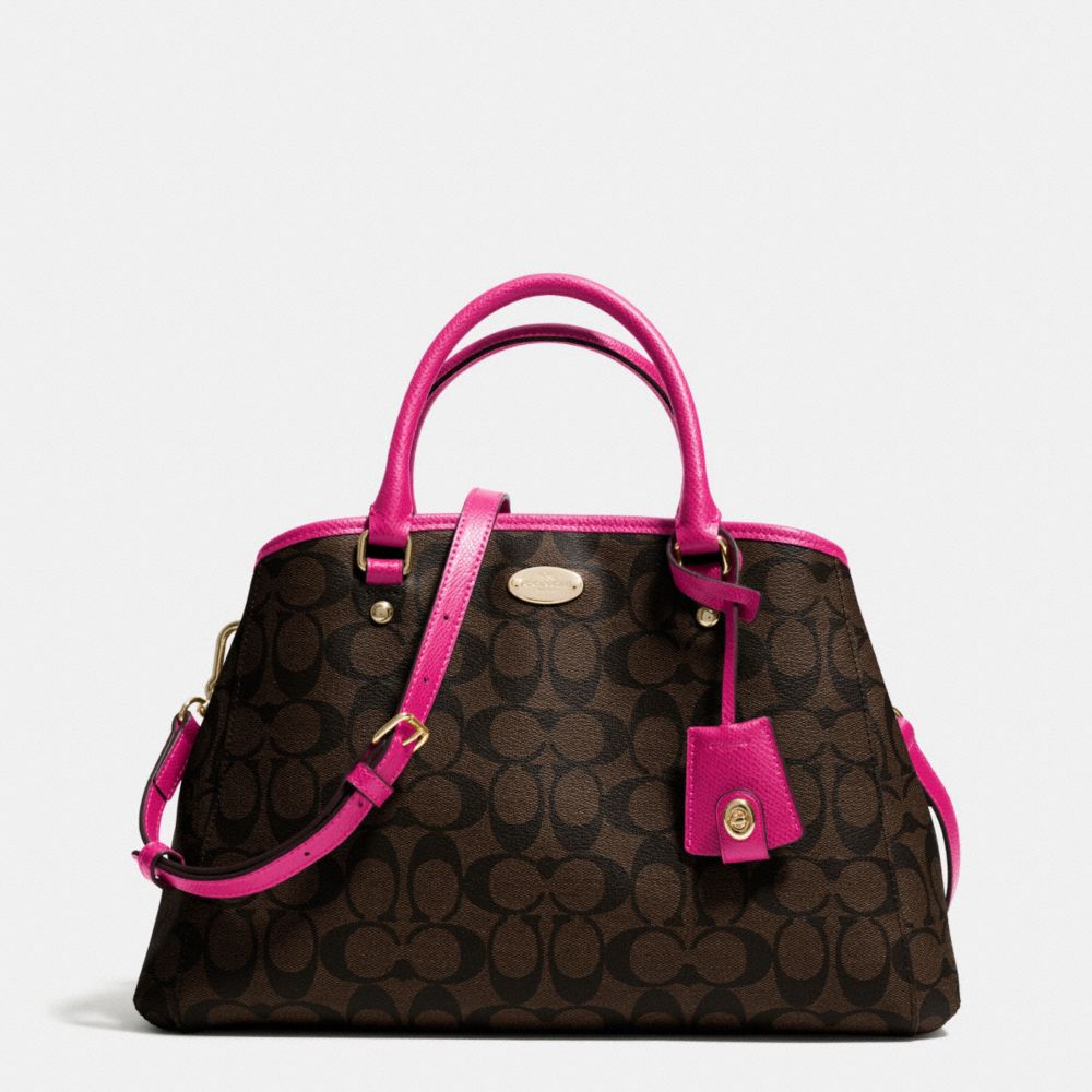 SMALL MARGOT CARRYALL IN SIGNATURE - COACH f34608 - IME9T