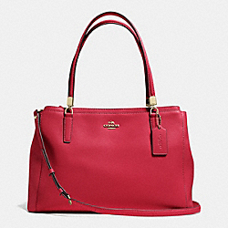 COACH CHRISTIE CARRYALL IN LEATHER - IMRED - F34672