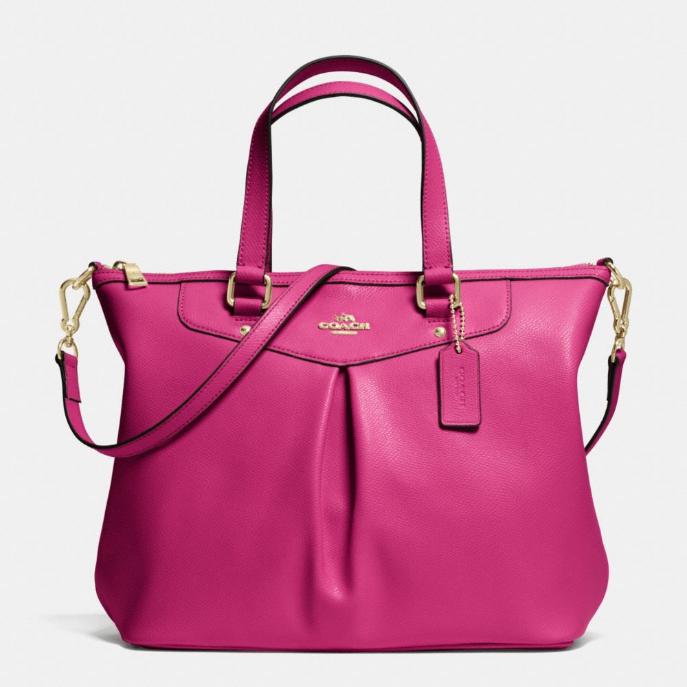 COACH PLEAT TOTE IN CROSSGRAIN LEATHER - IMCBY - F34680