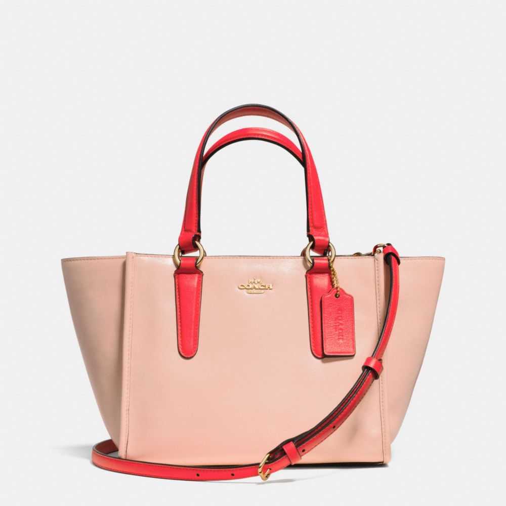 MINI CROSBY CARRYALL IN TWO TONE COLORBLOCK LEATHER - COACH F34731 -  LIDTI