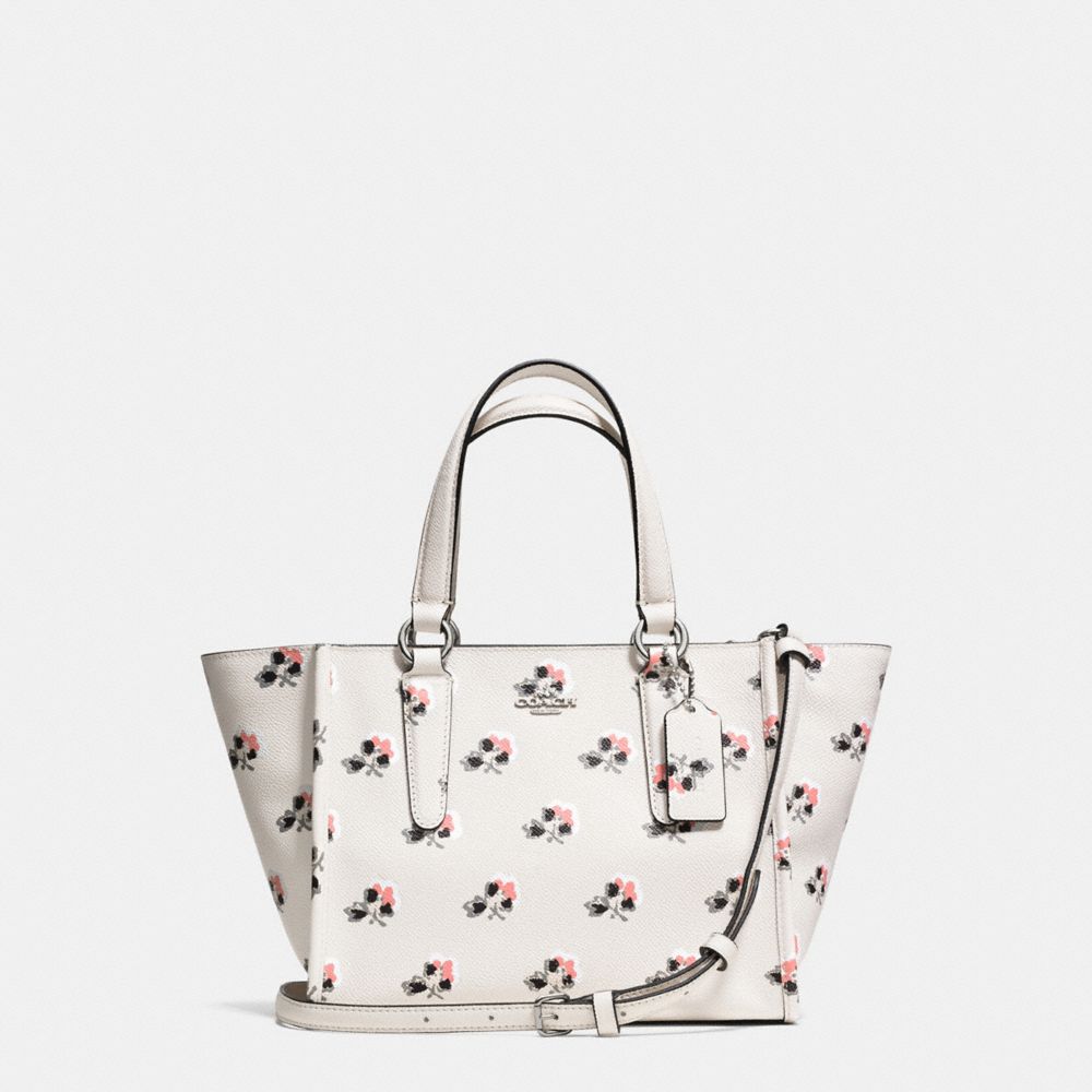 CROSBY MINI CARRYALL IN PRINTED CROSSGRAIN LEATHER - COACH f34774  - BRAMBLE ROSE