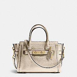 COACH COACH SWAGGER  27 IN PEBBLE LEATHER - LIGHT GOLD/PLATINUM - F34816